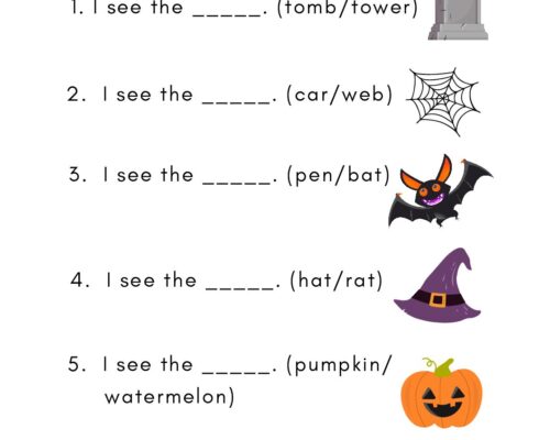 Complete the Halloween sentences