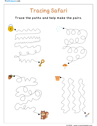 Pre-Writing Strokes Worksheets