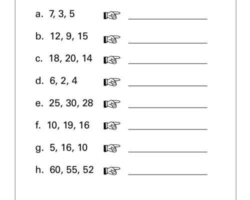 Math – Grade 1: Descending Order Worksheet | Arrange Numbers