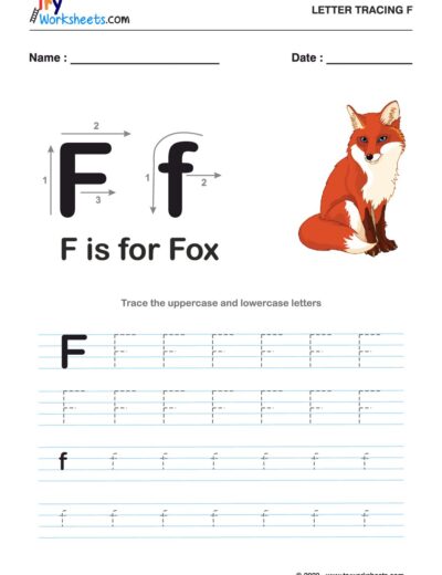 Tracing  Letter – F