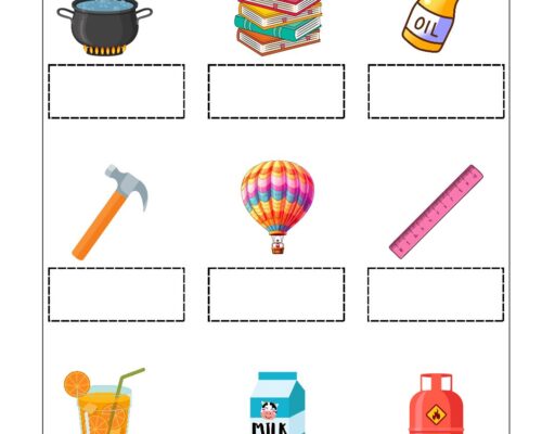 Science Grade 3 Worksheets – States of matter