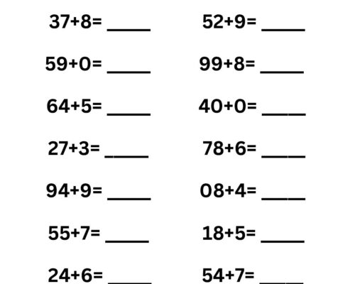Maths – Grade 2 – Addition-1