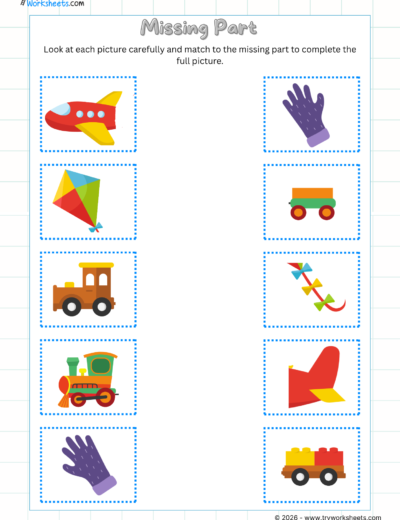 Logical Thinking Worksheets for UKG