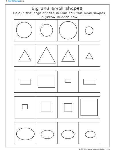 LKG Shapes Worksheets