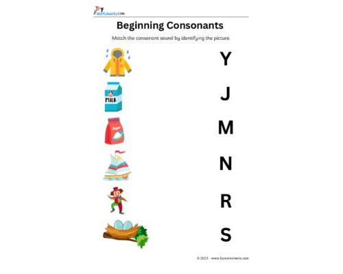 English – Grammar  – Beginning Consonants-5