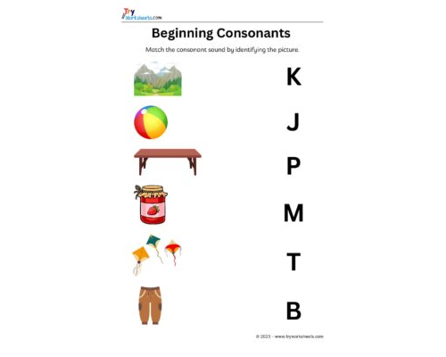 English – Grammar  – Beginning Consonants-6