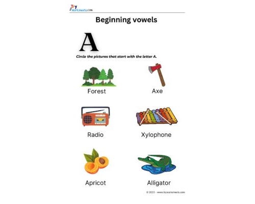 English – Grammar  – Beginning Vowels-1