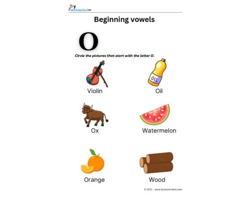 English – Grammar  – Beginning Vowels-4