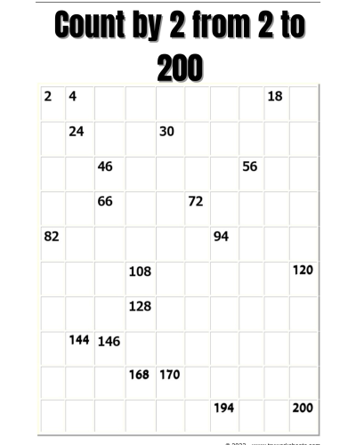 Count by 2