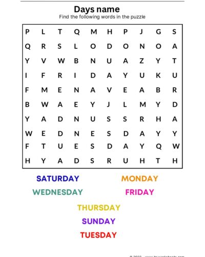Find the days name