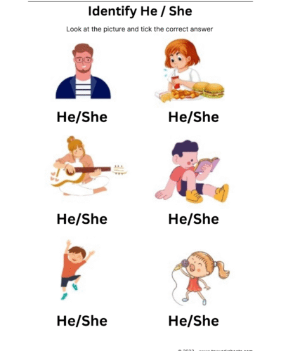 Identify He or She