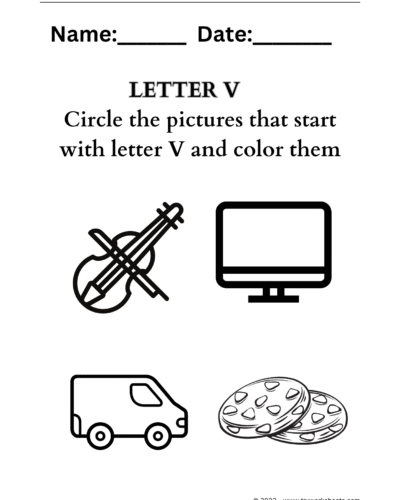 Letter coloring V