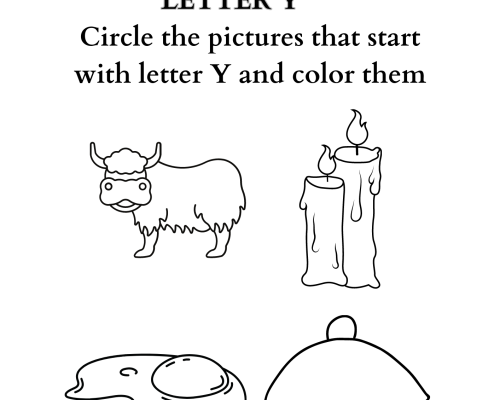 Letter coloring Y