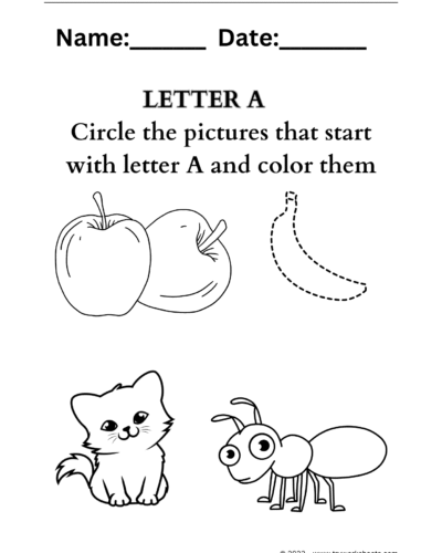 Letter Coloring – A