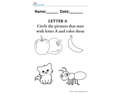 Letter Coloring – A