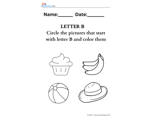 Letter coloring B