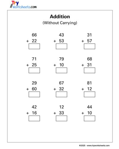 Math – Grade 1: Addition Worksheets