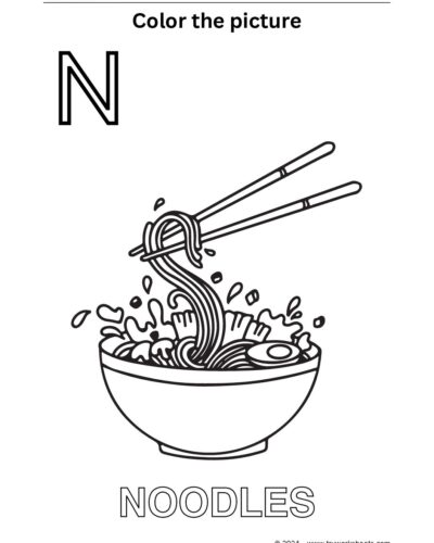 Color the Picture – N