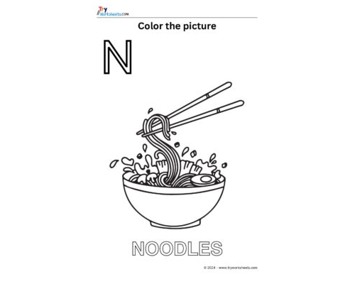 Color the Picture – N