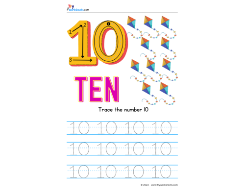 Number-10-Tracing