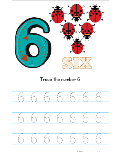 Number-6-Tracing