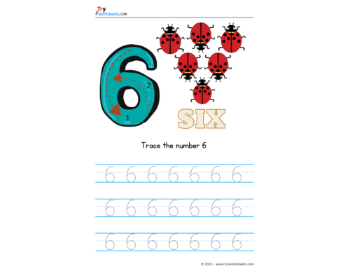 Number-6-Tracing
