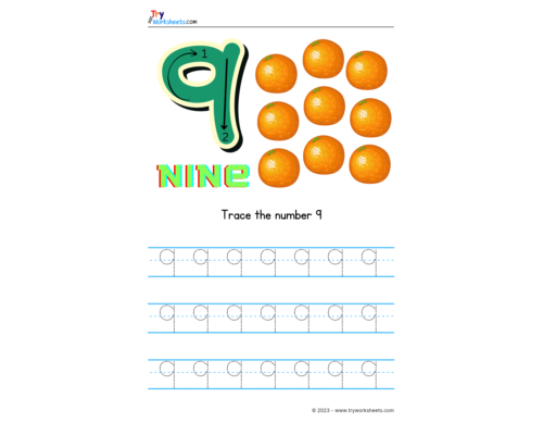 Number-9-Tracing