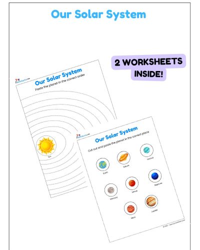Science Activity Worksheets – Solar System | Cut & Paste for Kids