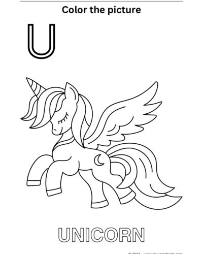 Color the Picture – U