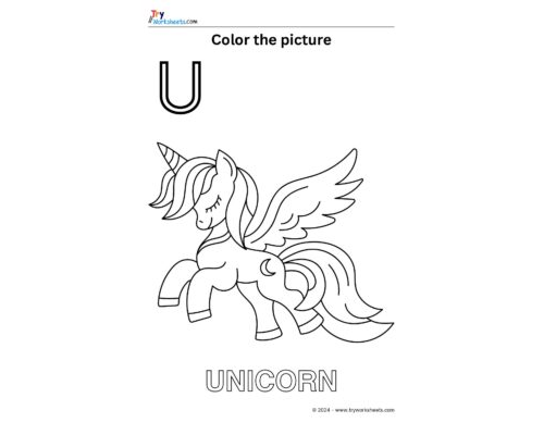 Color the Picture – U