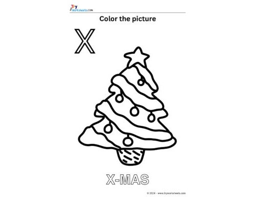 Color the Picture – X