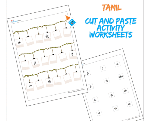 Grade 1 Tamil Mei Eluthukkal Arrange Letters Worksheet – Tamil Consonants Activity for Kids