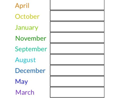 Correct order of months