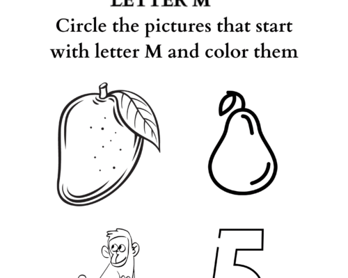 Letter coloring M