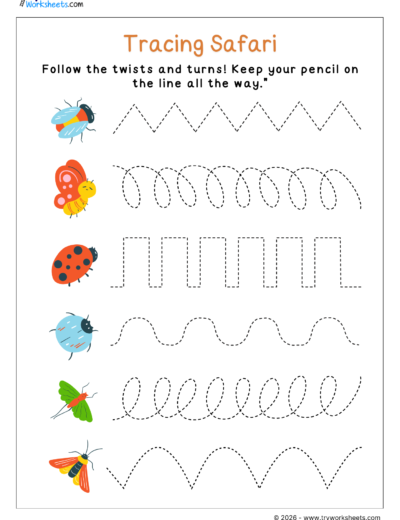 Pre-Writing Strokes Worksheets