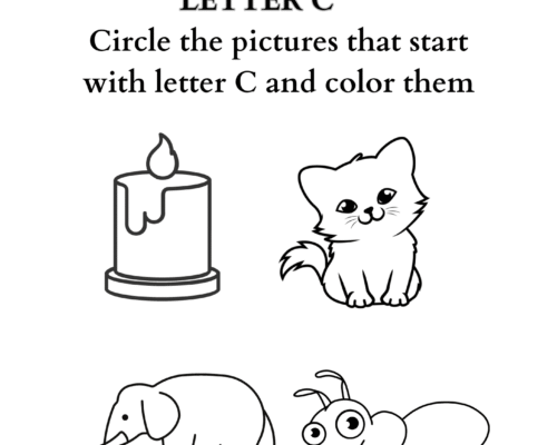 Letter coloring C