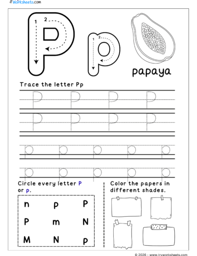 English Letter Tracing Worksheets – A to Z Printable Practice