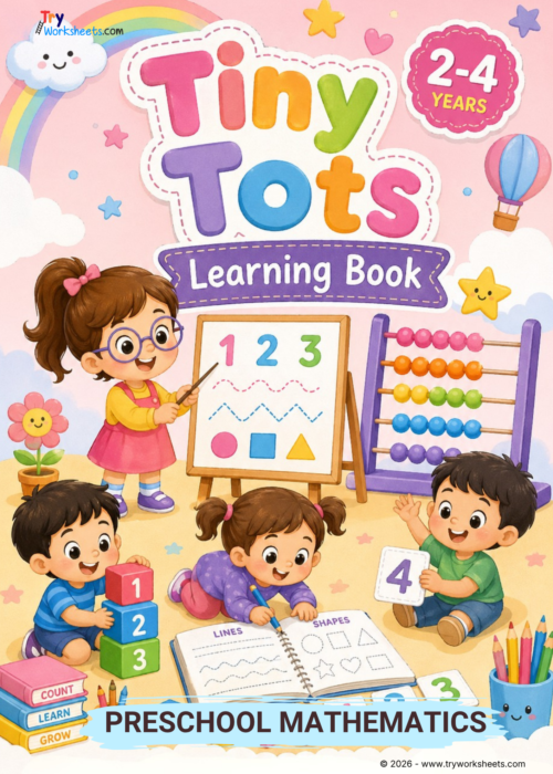 Tiny Tots Math Learning Book for Ages 2–4 | Try Worksheets