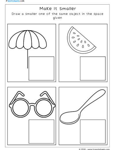 Big or Small Worksheets for Kids | Math Worksheets