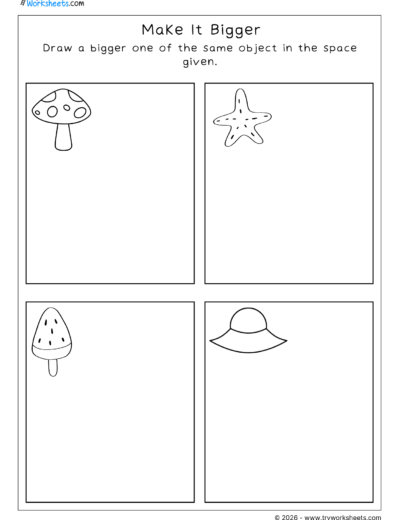Big or Small Worksheets for Kids | Math Worksheets