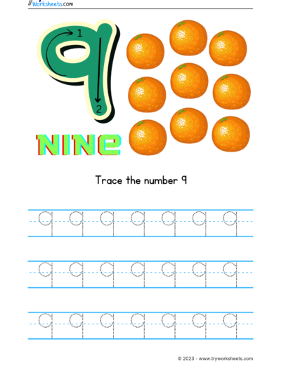 Number-9-Tracing