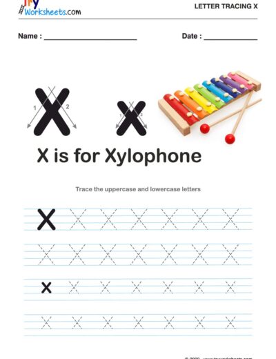 Tracing  Letter – X