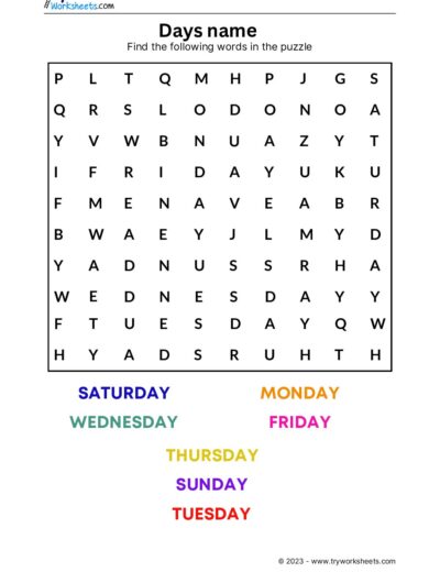 Find the days name