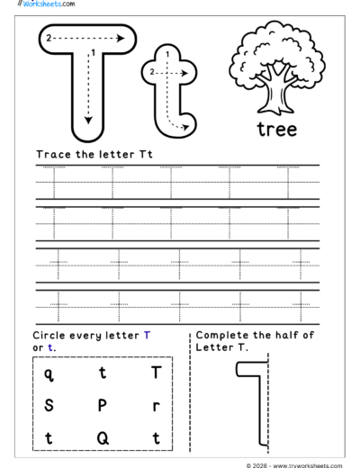 English Letter Tracing Worksheets – A to Z Printable Practice