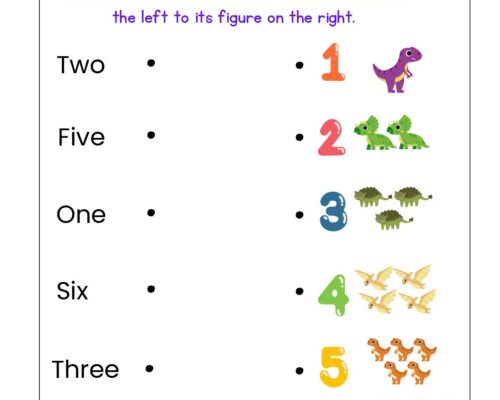 Math KG Worksheet – Number Journey