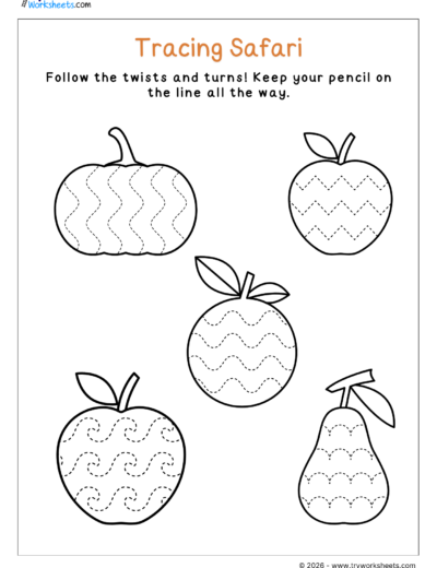 Pre-Writing Strokes Worksheets