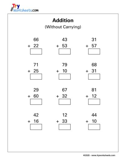 Math – Grade 1: Addition Worksheets