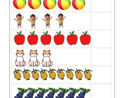 Math KG Worksheet – Counting