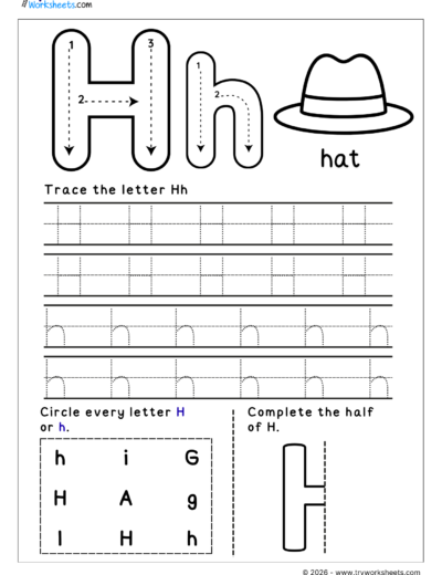 English Letter Tracing Worksheets – A to Z Printable Practice