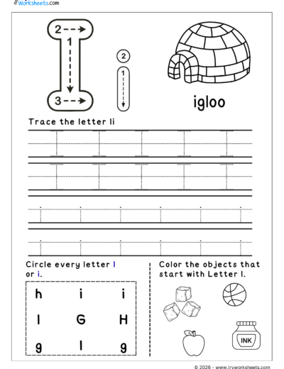 English Letter Tracing Worksheets – A to Z Printable Practice